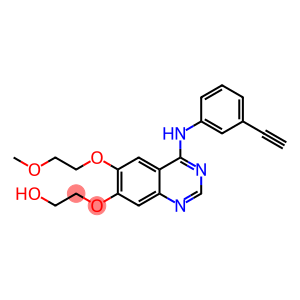 2-[4-(3-ethynylanilino)-6-(2-methoxyethoxy)quinazolin-7-yl]oxyethanol