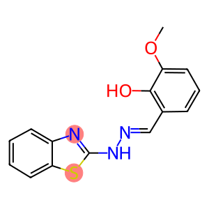 2-hydroxy-3-methoxybenzaldehyde 1,3-benzothiazol-2-ylhydrazone