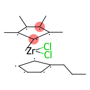 (PENTAMETHYLCYCLOPENTADIENYL)(N-PROPYLCYCLOPENTADIENYL)ZIRCONIUM DICHLORIDE