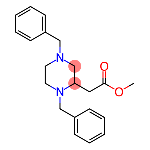 2-Piperazineacetic acid, 1,4-bis(phenylMethyl)-, Methyl ester