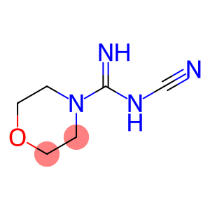 4-Morpholinecarboximidamide,  N-cyano-