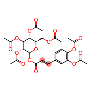 1-O-[3-[3,4-Bis(acetyloxy)phenyl]propenoyl]-β-D-glucopyranose 2,3,4,6-tetraacetate