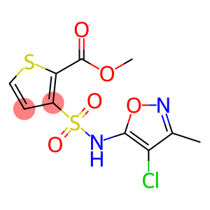 3-{[(4-氯-3-甲基-5-异噁唑)氨基]磺酰基}-2-噻吩羧酸甲酯