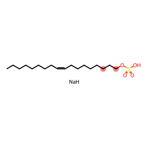 hydrogen sulfate, sodium salt, (z)-9-octadecen-1-o