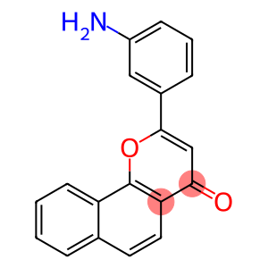 4H-Naphtho[1,2-b]pyran-4-one,2-(3-aminophenyl)-(9CI)