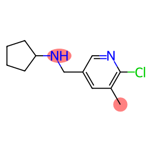 6-Chloro-N-cyclopentyl-5-methyl-3-pyridinemethanamine