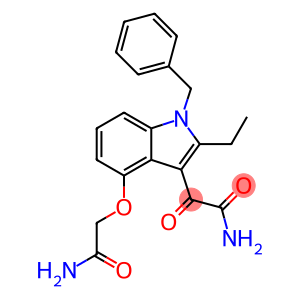 1H-Indole-3-acetamide, 4-(2-amino-2-oxoethoxy)-2-ethyl-α-oxo-1-(phenylmethyl)-