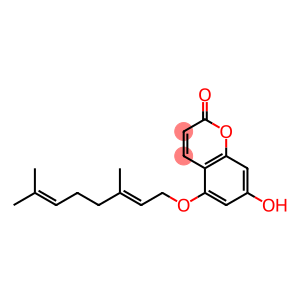 2H-1-Benzopyran-2-one, 5-[[(2E)-3,7-dimethyl-2,6-octadien-1-yl]oxy]-7-hydroxy-