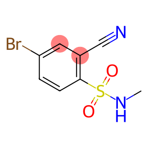Benzenesulfonamide, 4-bromo-2-cyano-N-methyl-