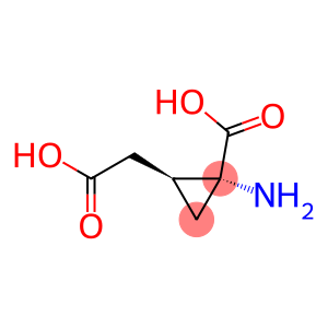 Cyclopropaneacetic acid, 2-amino-2-carboxy-, (1S-cis)- (9CI)