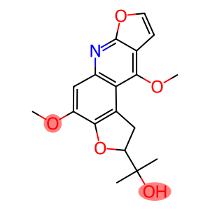 1,2-Dihydro-4,10-dimethoxy-α,α-dimethyldifuro[2,3-b:3',2'-f]quinoline-2-methanol