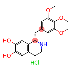 (S)-1,2,3,4-四氢-1-[(3,4,5-三甲氧基苯基)甲基]-6,7-异喹啉二醇盐酸盐