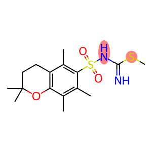 Carbamimidothioic acid, N-[(3,4-dihydro-2,2,5,7,8-pentamethyl-2H-1-benzopyran-6-yl)sulfonyl]-, methyl ester