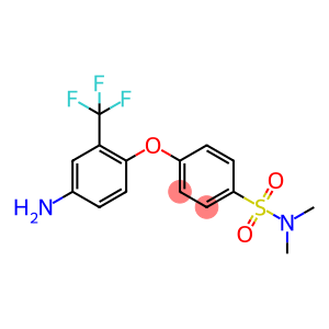 4-[4-amino-2-(trifluoromethyl)phenoxy]-N,N-dimethylbenzene-1-sulfonamide