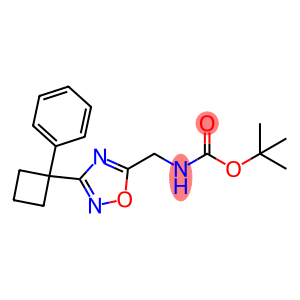 [3-(1-Phenyl-cyclobutyl)-[1,2,4]oxadiazol-5-ylmethyl]-carbamic acid tert-butyl ester