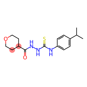 N-(4-Isopropylphenyl)-2-(tetrahydro-2H-pyran-4-ylcarbonyl)hydrazinecarbothioamide