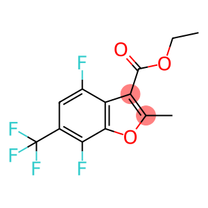 3-Benzofurancarboxylic acid, 4,7-difluoro-2-methyl-6-(trifluoromethyl)-, ethyl ester