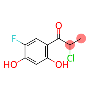 1-Propanone, 2-chloro-1-(5-fluoro-2,4-dihydroxyphenyl)- (9CI)