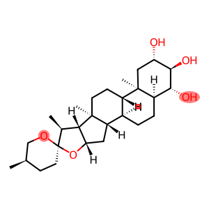 (25R)-5β-Spirostane-2β,3α,4β-triol