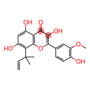 8-(1,1-Dimethyl-2-propenyl)-3'-methoxykaempferol