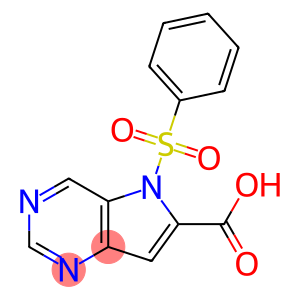 5-苯磺酰基-5H-吡咯并[3,2-d]嘧啶-6-羧酸