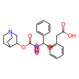 Benzeneacetic acid, 2-[[[(1-azabicyclo[2.2.2]oct-3-yloxy)carbonyl]amino]phenylmethyl]-