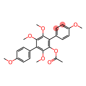 [1,1':4',1''-Terphenyl]-2'-ol, 3',4,4'',5',6'-pentamethoxy-, acetate (9CI)