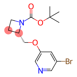 1-Azetidinecarboxylic acid, 2-[[(5-bromo-3-pyridinyl)oxy]methyl]-, 1,1-dimethylethyl ester, (2S)-