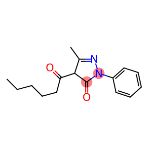 2,4-Dihydro-5-methyl-4-(1-oxohexyl)-2-phenyl-3H-pyrazol-3-one