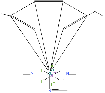 三(乙腈)(1,2,3,4,5,6-η)-1-甲基-4-(1-甲基乙基)苯钌(2+)