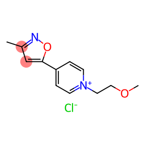 Pyridinium, 1-(2-methoxyethyl)-4-(3-methyl-5-isoxazolyl)-, chloride (1:1)