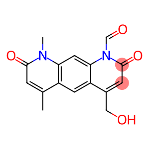 8,9-Dihydro-4-(hydroxymethyl)-6,9-dimethyl-2,8-dioxopyrido[3,2-g]quinoline-1(2H)-carbaldehyde