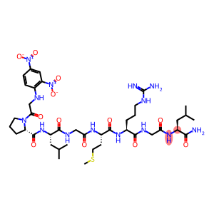 DNP-GLY-PRO-LEU-GLY-MET-ARG-GLY-LEU-NH2;DNP-GPLGMRGL-NH2;MATRIX METALLOPROTEINASE-13 SUBSTRATE;MMP-13 SUBSTRATE