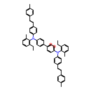 2-乙基-N-[4-[4-[N-(2-乙基-6-甲基苯基)-4-[(E)-2-(4-甲基苯基)乙烯基]苯胺基]苯基]-6-甲基-N-[4-(E)-2-(4-甲基苯基)乙烯基]苯基]苯胺
