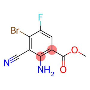 Benzoic acid, 2-amino-4-bromo-3-cyano-5-fluoro-, methyl ester