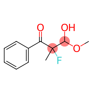 1-Propanone, 2-fluoro-3-hydroxy-3-methoxy-2-methyl-1-phenyl- (9CI)