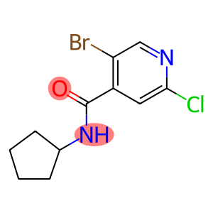 5-Bromo-2-chloro-N-cyclopentyl-4-pyridinecarboxamide