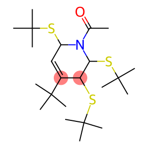 1-Acetyl-4-tert-butyl-2,3,6-tris(tert-butylthio)-1,2,3,6-tetrahydropyridine