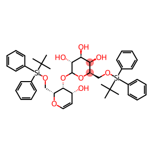 (2R,3R,4S,5R,6S)-2-[[tert-butyl(diphenyl)silyl]oxymethyl]-6-[[(2R,3S,4R)-2-[[tert-butyl(diphenyl)silyl]oxymethyl]-4-hydroxy-3,4-dihydro-2H-pyran-3-yl]oxy]oxane-3,4,5-triol