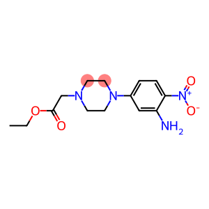 4-(3-Amino-4-nitrophenyl)-1-piperazineacetic acid ethyl ester