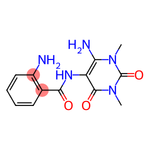 Benzamide,  2-amino-N-(6-amino-1,2,3,4-tetrahydro-1,3-dimethyl-2,4-dioxo-5-pyrimidinyl)-