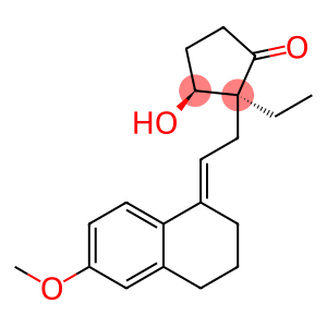 Cyclopentanone, 2-[(2E)-2-(3,4-dihydro-6-methoxy-1(2H)-naphthalenylidene)ethyl]-2-ethyl-3-hydroxy-, (2S,3S)-