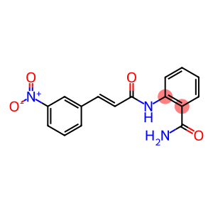 2-(3-(3-NITROPHENYL)PROP-2-ENOYLAMINO)BENZAMIDE