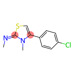 N-(4-(4-chlorophenyl)-3-methyl-1,3-thiazol-2(3H)-ylidene)-N-methylamine