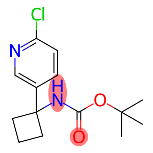 tert-butyl (1-(6-chloropyridin-3-yl)cyclobutyl)carbamate