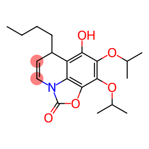 2H,6H-Oxazolo[5,4,3-ij]quinolin-2-one,  6-butyl-7-hydroxy-8,9-bis(1-methylethoxy)-