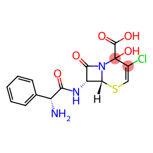 5-Thia-1-azabicyclo[4.2.0]oct-3-ene-2-carboxylic acid, 7-[[(2R)-2-amino-2-phenylacetyl]amino]-3-chloro-2-hydroxy-8-oxo-, (6R,7R)-