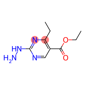 5-Pyrimidinecarboxylicacid,4-ethyl-2-hydrazino-,ethylester(9CI)