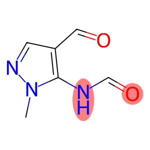 N-(4-formyl-2-methylpyrazol-3-yl)formamide