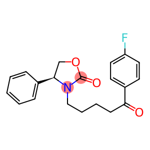 2-Oxazolidinone, 3-[5-(4-fluorophenyl)-5-oxopentyl]-4-phenyl-, (S)-